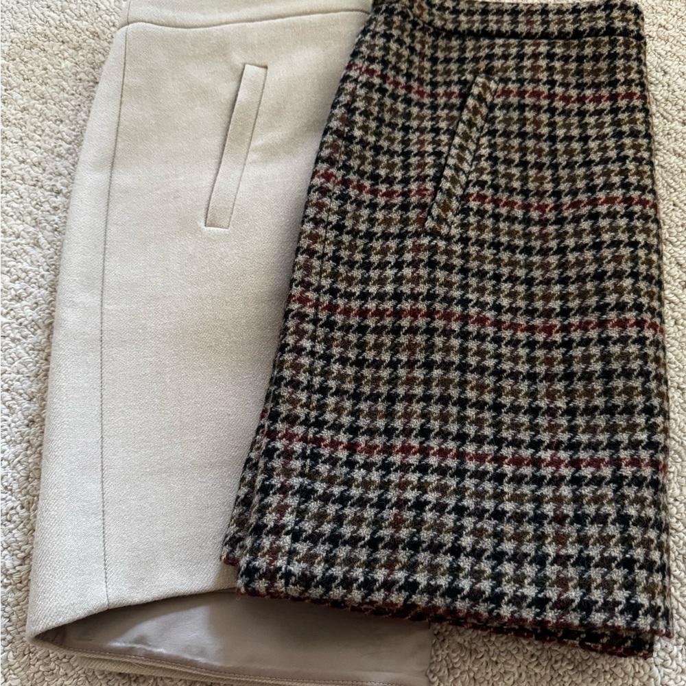 2 lined Jcrew skirts
